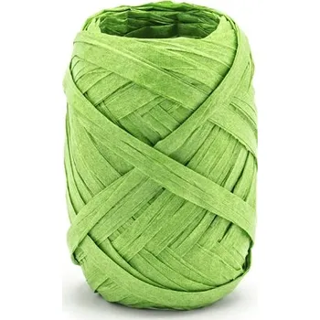 Stuha PartyDeco Rafia stuha zelená 5 mm x 10 m