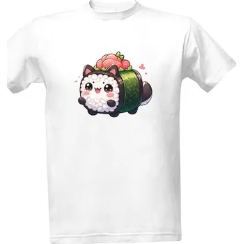 Pánská móda Tričko s potiskem Sushi cat pánské