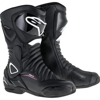 Moto obuv boty STELLA S-MX 6 DRYSTAR, ALPINESTARS, dámské (černá/bílá/fialová) - 43