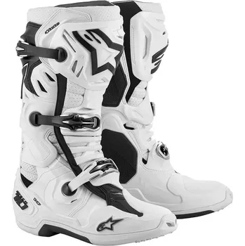 Moto obuv Boty TECH 10 SUPERVENTED 2022, ALPINESTARS, perforované (bílá) - 49,5