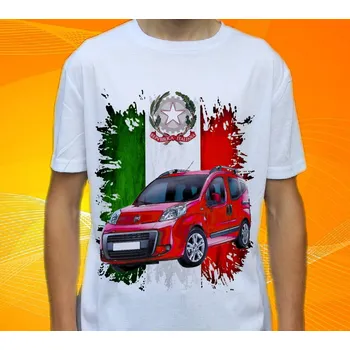 Pánské tričko tričko Fiat Qubo 128 (tričko s osobním autem )