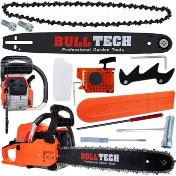 Motorová pila Benzínová řetězová pila 45cm 3,9kW BT7001 BULL TECH ONDRAGON (Benzínová řetězová pila od značky BULL TECH je robustní a výkonný nástroj pro řezání dřeva a dalších materiálů. S jejími funkcemi bezpečnosti a snadným ovládáním je vhodná pro všechny, kteří po