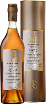 Brandy Armagnac Chabot Vintage 1974 40 % 0,7 l tuba