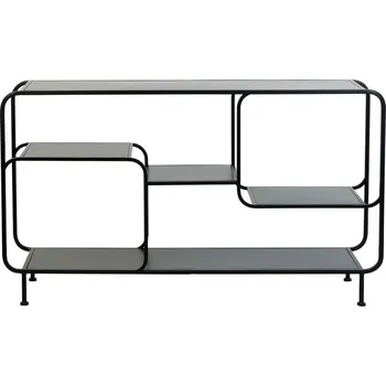 Knihovna Černá kovová knihovna 141x81.5 cm Winston - Light & Living ID_1465798