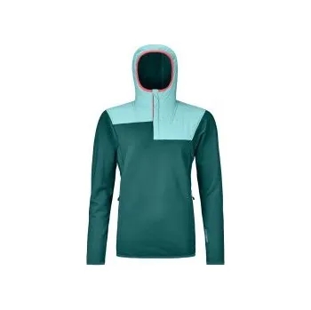 Dámská mikina Ortovox FLEECE PLUS ANORAK W pacific green XL; Zelená mikina + DÁREK DLE VÝBĚRU!