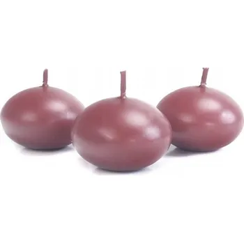 Svíčka PartyDeco Plovoucí svíčka švestkově fialová 1 ks - plovoucí svíčky fialové slavnostní svatební výzdoba