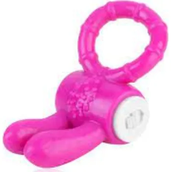 Silikonový Vibrační Kroužek Na Penis S Králičíma Ušima