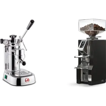 Kávovar La Pavoni Professional Lusso + Eureka Mignon Libra, CR black