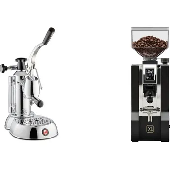 Kávovar La Pavoni Stradivari Lusso + Eureka Mignon XL, CR black