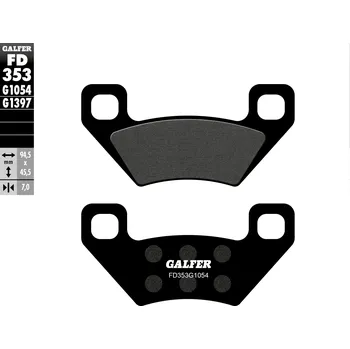 Brzdová destička GALFER brzdové destičky KH395 polokovové ATV (GALFER brzdové destičky KH395 polokovové ATV)