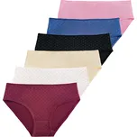 FANNIFEN Dámské kalhotky DOTS YW4153 - 3 ks v balení Barva: Mix, Velikost: 5XL