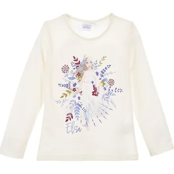 Smetanové dívčí tričko Disney Frozen Velikost: 116