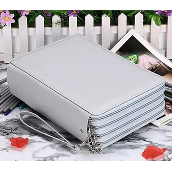 Penál Pouzdro na pastelky - 210 ks, 4 patra šedé