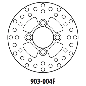 Brzdový kotouč Brzdový kotouč GOLDFREN 903-004F přední 160,6 mm