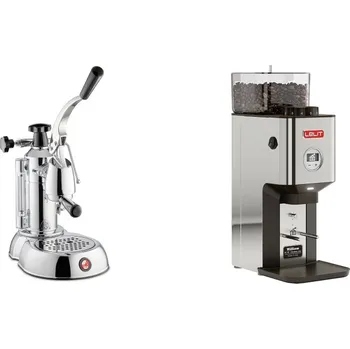 Kávovar La Pavoni Stradivari Lusso + Lelit William PL72-P