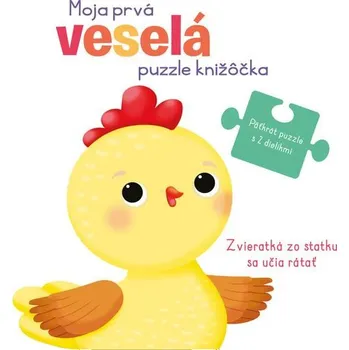 Leporelo Moja prvá veselá puzzle knižôčka Zvieratká zo statku sa učia rátať