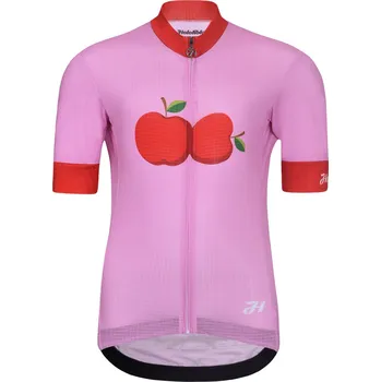 cyklistický dres HOLOKOLO Cyklistický dres s krátkým rukávem - FRUIT - růžová/červená S-135cm