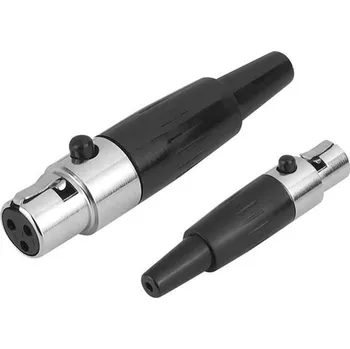 Elektrická zásuvka Konektor XLR (Canon) zásuv. černý mini