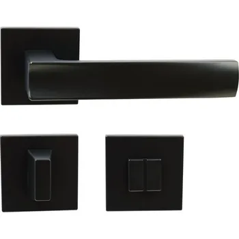 Dveřní kování Bolzano Dveřní kování, WC, matné černé&nbsp;RK.C36.BOLZANO.WC.CE