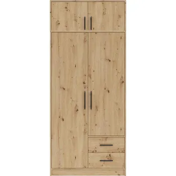 Šatní skříň SMART r | šatní skříň SR3 + nástavec SRN3 | 100 cm | artisan