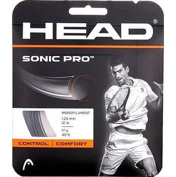 Struna na výplet tenisové rakety Head Sonic Pro tenisový výplet 12 m černá Průměr: 1,25
