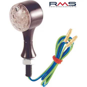 Osvětlení pro motocykl LED blinkry RMS 246480221 černý e-mark