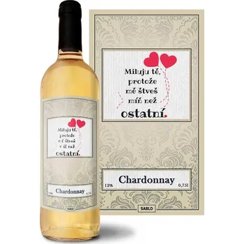 Sablio Bílé víno Miluju tě, protože mě štveš míň než ostatní: 0,75 l