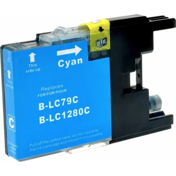Počítačové příslušenství Best2Buy cartridge Brother LC1280XLC, azurová (cyan), kompatibilní
