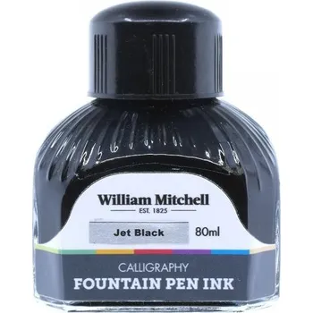 Kaligrafický inkoust William Mitchell do plnících per 80g Jet Black