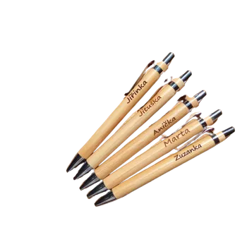 DCH Reklamní dřevěná propiska Varianta: Bez obalu, Počet kusů: 201-500