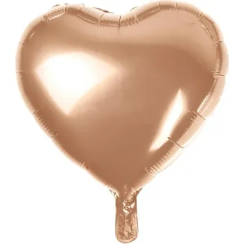 Foliový balonek srdce rosegold 40 cm