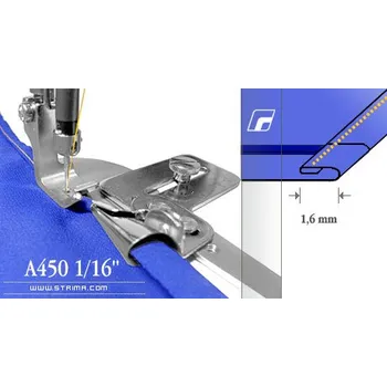 Příslušenství k šicímu stroji Texi Zakladač s podvinutím pro šicí stroje A450 1/16