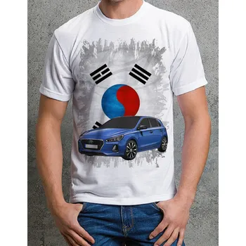 Pánské tričko tričko Hyundai i30 3XL (tričko s osobním autem)
