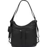 Dámská kožená batůžko kabelka Burkely Markets - černá