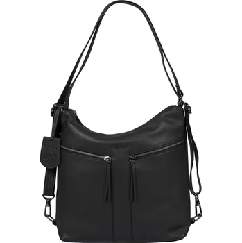 Městský batoh Dámská kožená batůžko kabelka Burkely Markets - černá