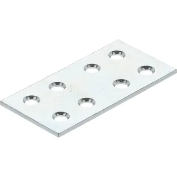 Tesařské kování Interex Spojovací plech 60 x 30 mm / Bílý zinek