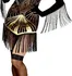 Karnevalový kostým Godan Dámský retro kostým 20. léta zlatý/černý