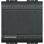 BTICINO LIVINGLIGHT TLAČÍTKO SPÍNACÍ KONTAKT NO AUTOMATICKÉ SVORKY 2MOD ANTRACIT