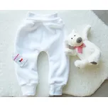 AMÁLKA Zateplené fleecové kalhoty, bílé Velikost: 86