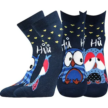 Dámské ponožky Ponožky Xantipa modré, Sova (Ponožky se sovou, sovička)