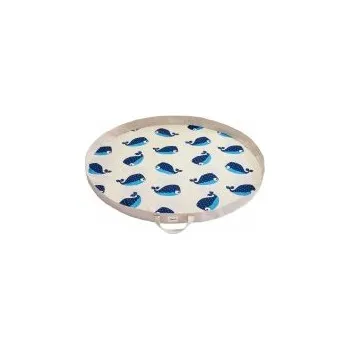Hrací deka 3 SPROUTS Hrací podložka Vak Whale Blue