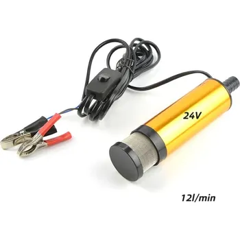 Čerpadlo Ponorné čerpadlo 12l/min, s krokosvorkami a vypínačem, včetně filtru 24V