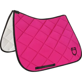 EQUESTRO Dečka podsedlová GP Logo Equestro, drezurní, fuchsia/black PONY