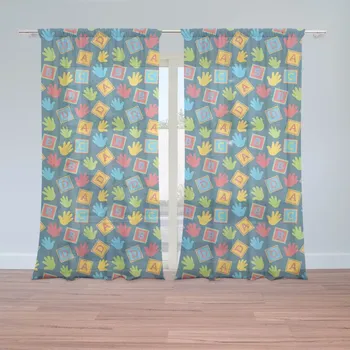 Záclona Záclony ABC: 2 ks - 150x250 cm - Sablio