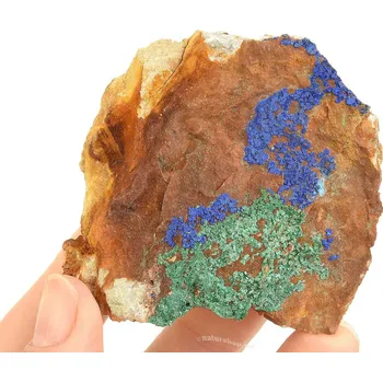 Přírodní kámen Surový kámen azurit s malachitem 119g