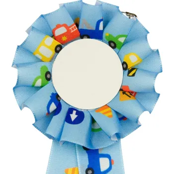 Kokarda průměr 8 cm, autíčka+ značky