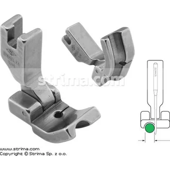 Příslušenství k šicímu stroji Texi Kloubová patka pro všívání kedru pro šicí stroje, levá 6.4mm P69LH1/4
