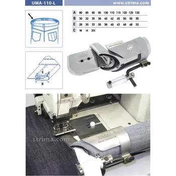 Příslušenství k šicímu stroji Texi Lemovač pro všívání pásku pro šicí stroje UMA-110-L 95/38/36 M