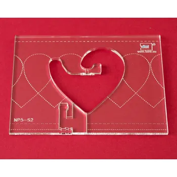 ISew Quiltovací pravítko bordura srdce NP5-S2 (5 mm)