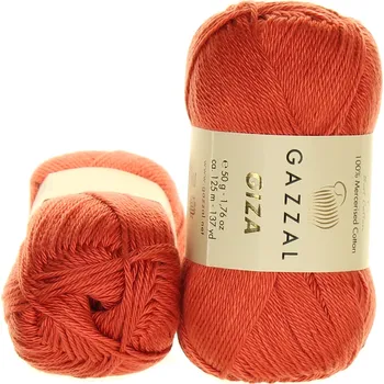Příze Gazzal Giza 2490 světle rezavá